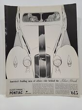 1935 Pontiac Silver Streak Fortune Magazine Print Ad Automobile Art Deco Car picture