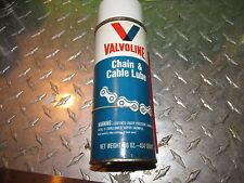 Vintage Valvoline chain & cable lube aerosol spray oil can paper label no UPC  picture