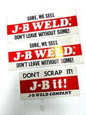 vtg Sticker Lot #52 J-B Weld jb garage racing car mechanic  picture