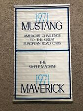 1971  Ford  Mustang and Maverick original dealership showroom banner. picture