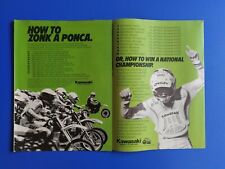 1985 Kawasaki Jeff Ward Motocross National Championship - 2 Page Original Ad picture