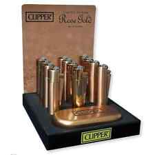 1 x Clipper ( ROSE Gold ) Full Size Refillable Metal Lighter Brushed Or Shiny picture