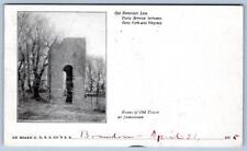 1905 OLD DOMINION LINE ON BOARD STEAMSHIP OLD TOWER JAMESTOWN VA POSTCARD picture