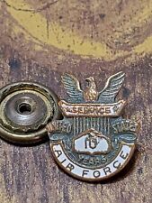 10 Years Service U.S.AIR FORCE MILITARY Award lapel Screw Back pin picture