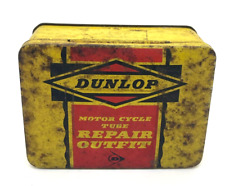 Vintage Dunlop Motorcycle Tube Repair Outfit Tin Can picture