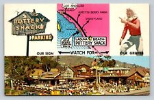 c1977 Laguna Beach California Pottery Shack VINTAGE Postcard picture
