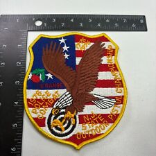 VTG LARGE 1976 NEW JERSEY STATE POLICE COMBAT CHAMPIONSHIP SHOOTING Patch 42MV picture