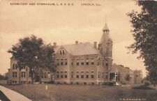 Dormitory & Gymnasium Lincoln State School Lincoln Illinois IL Albertype Co 1914 picture