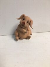 Heavy Resin Joyful Playful Piggy Figurine picture