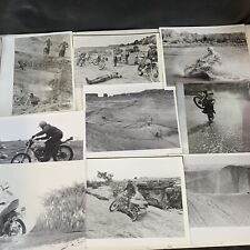 Vintage 1970’s Motorcycle Photos Can-am, Honda Lot Of 9 8”x10”, Dirt Bike Racing picture