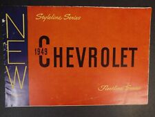 1949 Chevrolet Fleetline Styleline Series Fold Out Color Sales Brochure  picture