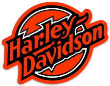 Harley Davidson Motorcycle Classic Round Style Type Die-cut MAGNET picture