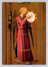 Artist Fra Anglico Angel With Tambourine Continental Size Postcard picture