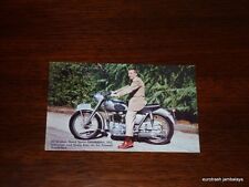 Vintage Triumph Postcard 650 Thunderbird salesman Johnson Motors nos pre unit  picture