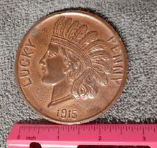 Vintage Large 1915 Lucky Indian Penny, Portland picture