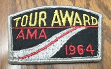 VINTAGE AMA AMERICAN MOTORCYCLE ASSOCIATION 1964 TOUR AWARD PATCH NEW picture