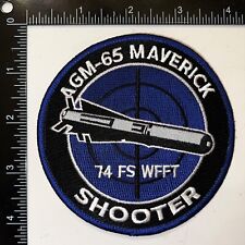 USAF 74th Fighter Squadron WFFT AGM-65 Maverick Shooter Patch picture