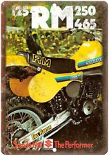 1981 Suzuki RM 250 Vintage Ad Reproduction Metal Sign A461 picture