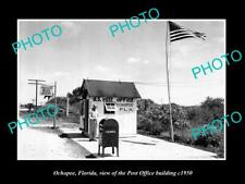 OLD 8x6 HISTORIC PHOTO OF OCHOPEE FLORIDA VIEW OF THE POST OFFICE c1950 picture