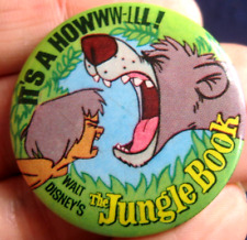 JUNGLE BOOK film genuine vintage 1967 Disney UK promotional 38mm pin BADGE picture