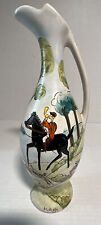 Vintage Hand Painted Bischoff Cherry Wine Decanter Made in Italy Signed 
