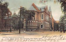 Battell Chapel, Yale  1905 Postcard, University, New Haven, CT., Used in 1908 picture