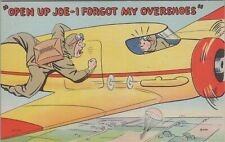 Postcard WWII Military Humor Open Up Joe I forgot My Overshoes  picture