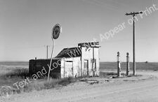 1937 Abandoned Gas Station, Western North Dakota Old Photo 11