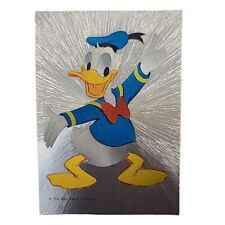 Vintage Postcard Disney Donald Duck Dufex Foil Metallic HSC-406823 picture