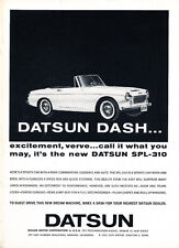 1963 Datsun SPL-310 Sports -   Vintage Car Advertisement Ad J54 picture