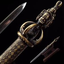 Japanese Shingon Buddhist Phurpa Vajra Dorje Pestle Sceptre Sword Sharp #0060 picture