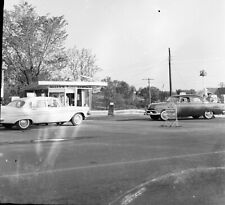 1965 Photo Negative Knoxville Tennessee Esso Gas Station Tazewell Pike Allen's picture