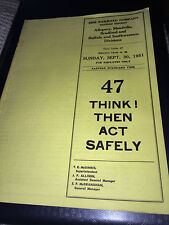 1951 ERIE RAILROAD CO. WESTERN DISTRICT NUMBER 47 SAFETY MANUAL picture