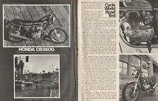 1974 Honda CB360G - Vintage 5-Page Motorcycle Road Test Article picture
