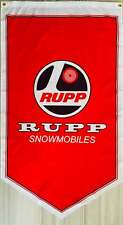 RUPP SNOWMOBILES TRIANGLE 3x5ft FLAG BANNER MAN CAVE GARAGE picture