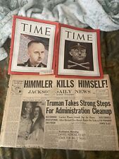 WWII Time Magazines Himmler And Death Newspaper picture