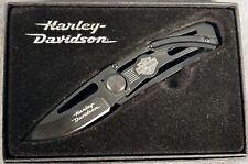 HARLEY DAVIDSON Money Clip KNIFE 2004 Fred Carter Design HD0059B STAINLESS USA picture