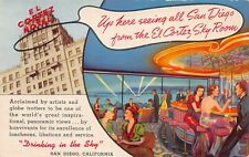 Views of El Cortez Hotel and El Cortez Sky Room, San Diego, CA., Early Postcard picture