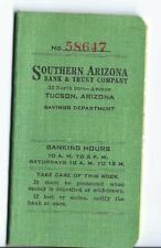 AG-183 AZ Tucson Southern Arizona Bank & Trust Co Bank Book 1947 Canceled picture