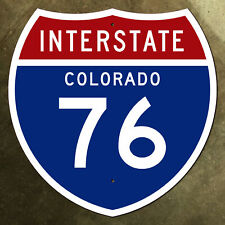 Colorado interstate route 76 Denver Aurora Arvada highway marker road sign 12x12 picture