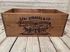 Vintage Levi Strauss Levi’s Jeans shipping Crate Replica - Man-cave, Decor picture