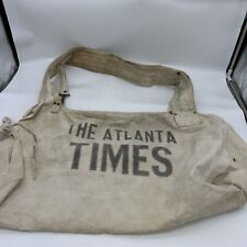 The  Atlanta Times vintage canvas newspaper bag 1964-1965 Riveted Padded Strap picture