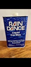 Vintage Rain Dance Liquid Car Wax, Metal Can,  16 oz, Clean and Empty picture