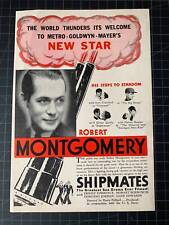 Vintage 1931 Robert Montgomery - Hollywood Star Print Ad picture