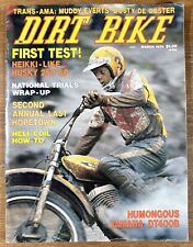 Vintage Dirt Bike Magazine March 1975 Motorcycle Motocross Yamaha DT400B 250 GP picture