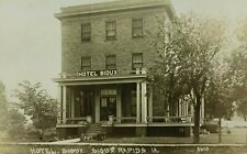 Sioux Rapids Iowa IA The Hotel Sioux  Real Photo RPPC Vintage Postcard  picture