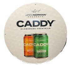 Caddy Clubhouse Cocktails Greg Norman Metal Tin Sign | 15