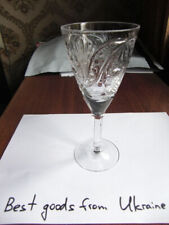 Crystal wineglass Vitage Ukrainian Soviet dishware PD152 picture