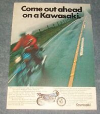1972 Kawasaki 750cc Mach IV Vintage Motorcycle Ad 
