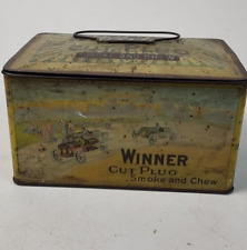 Vintage Antique WINNER Cut Plug Smoke and Chew Box picture